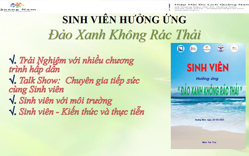 CHƯƠNG TRÌNH SINH VIÊN HƯỞNG ỨNG “ĐẢO XANH KHÔNG RÁC THẢI”