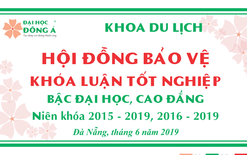 Chúc mừng sinh viên đã bảo vệ khóa luận tốt nghiệp thành công niên khóa 2015-2019 bậc Đại học và niên khóa 2016-2019 bậc Cao đẳng