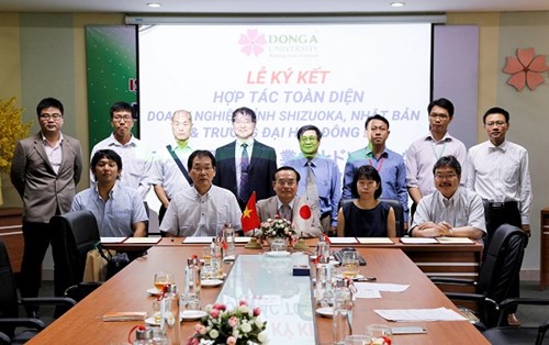 Đại học Đông Á: Thỏa thuận hợp tác với đoàn doanh nghiệp tỉnh Shizuoka và Chiba Nhật Bản