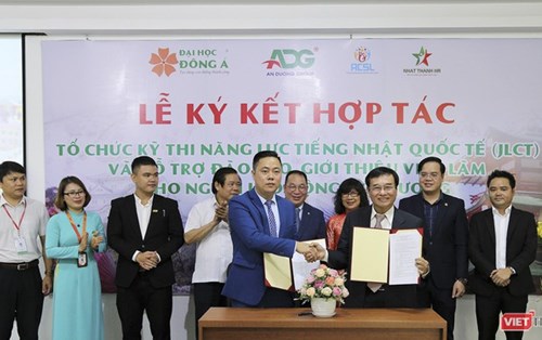 Công ty CP Tập đoàn An Dương và Đại học Đông Á đã tổ chức ký kết hợp tác tổ chức kỳ thi năng lực tiếng Nhật (JLCT)